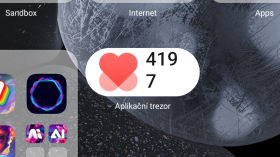 Widget krokoměru v mobilech Xiaomi s MIUI 14 by infoek.cz