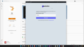 Mastodon klient Elk ve Windows 11 by infoek.cz