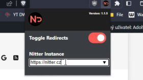 Nitter Redirect - přesměrování Twitter odkazů na Nitter by infoek.cz